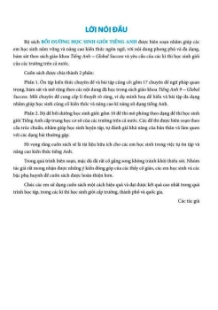 BỒI DƯỠNG HỌC SINH GIỎI TIẾNG ANH LỚP 9 - THEO CHUYÊN ĐỀ CHUYÊN SÂU VÀ LUYỆN ĐỀ (Global Success)